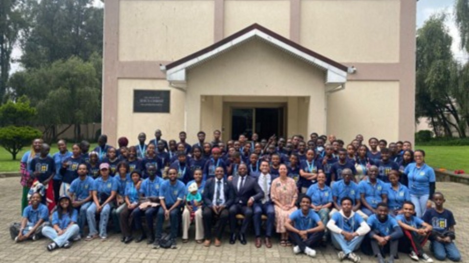 Group photo of the youths with church leaders and YSA Coordinators, Addis Ababa September 2025