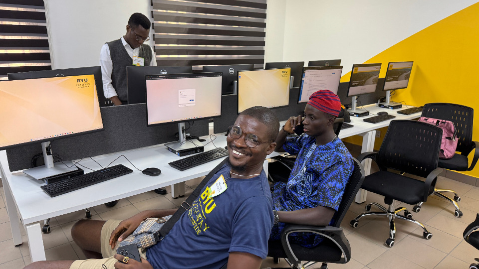 Students at the Lagos, Nigeria GEC will use facilities to pursue BYU Pathway degree on 15 February, 2025.