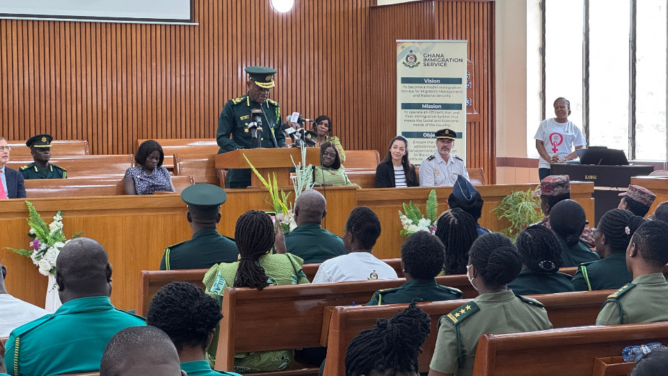 Ghana Immigration Serevice officials conduct Sexual harassment prevention training in Christianborg Stake Center on 10 March, 2025.