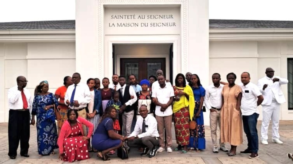 Members-from-the-mission-branches-of-Ouesso-1-and-Ouesso-2-at-the-Kinshasa-Temple.-July,-2025