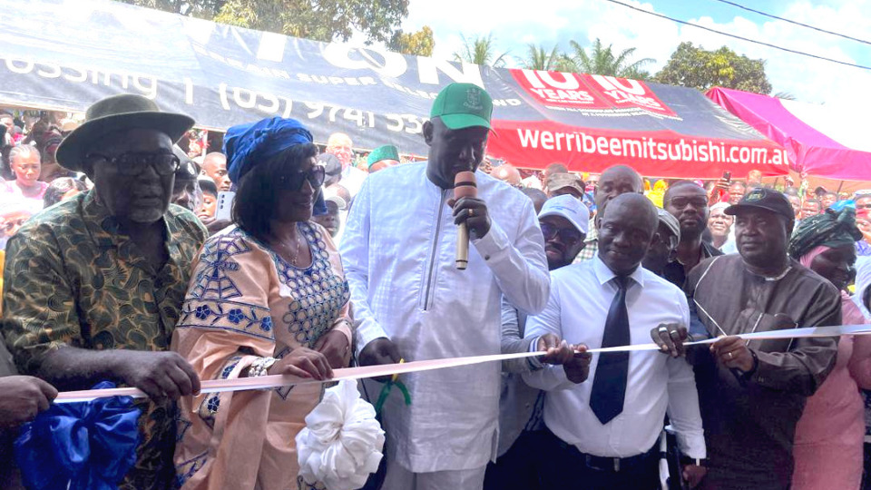 Officials cut the ribbon signifying the handover of the new facility on 11 October, 2025.