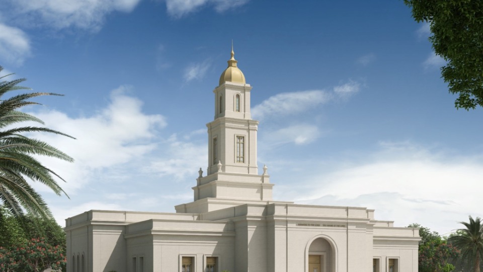 A rendering of the recently-announced Cape Town Temple, to be built in Observatory, Cape Town. 