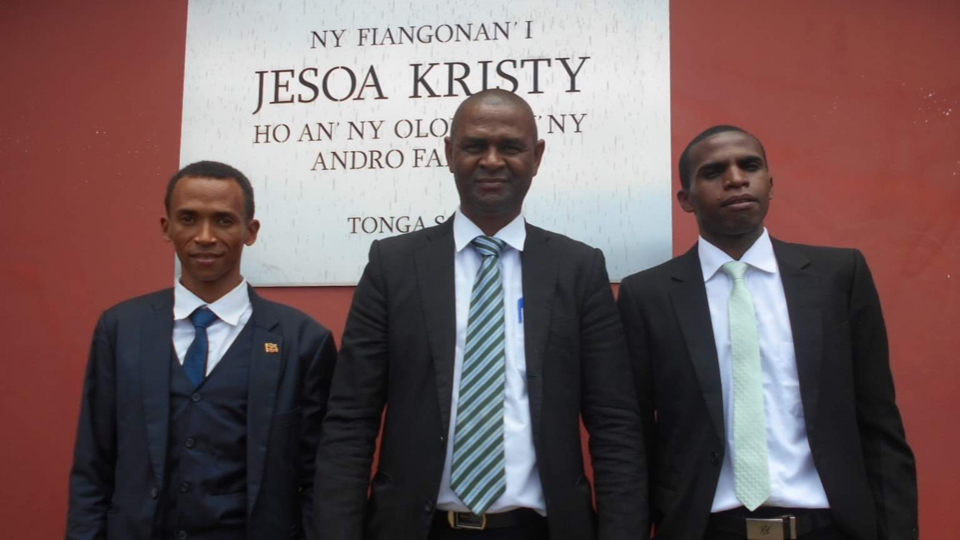 The-newly-called-Toamasina-stake-presidency.-President-Pierrot-Erick-Andry-(centre),-with-first-counsellor-President-Jean-M.-Andriatsitoherina-(left)-and-second-counsellor-President-Sux-M.-Todisoa-(right).