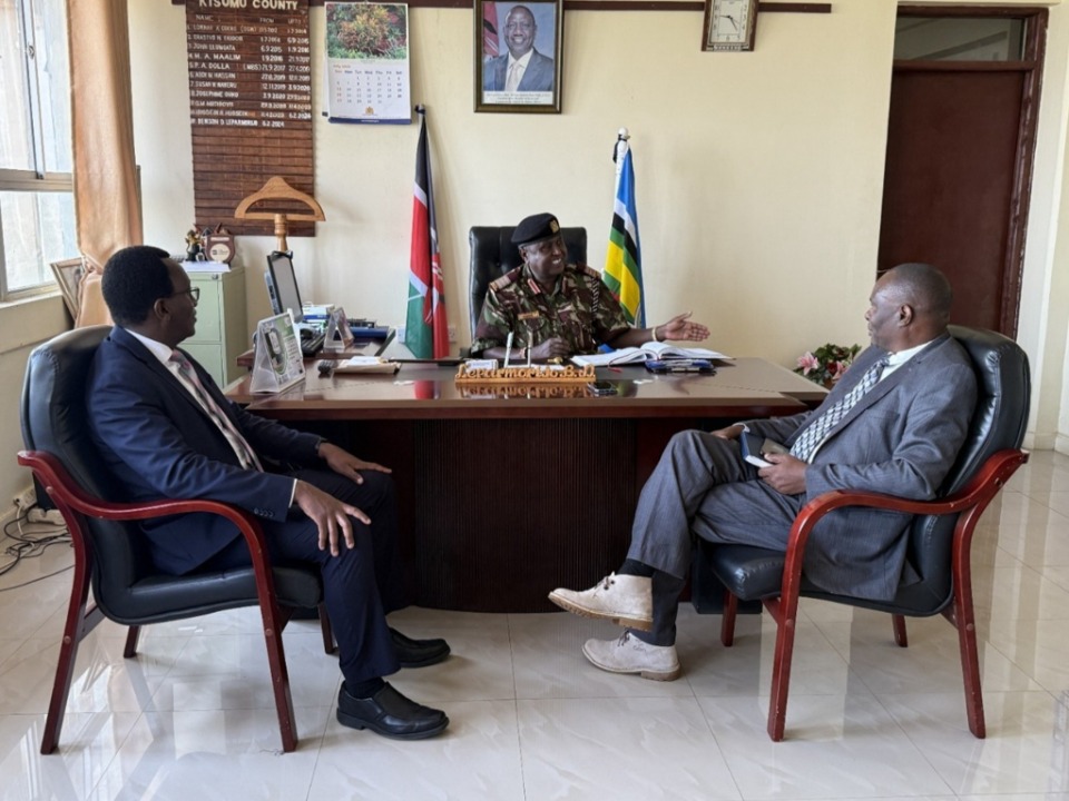 Left-to-right-Elder-George-Munene-Area-Seventy,-Benson-Leparmorijo-Kisumu-County-Commissioner,-and-Kennedy-Okila-Angalwa-First-Counselor-in-Nairobi-West-Mission.-July-31,-2025